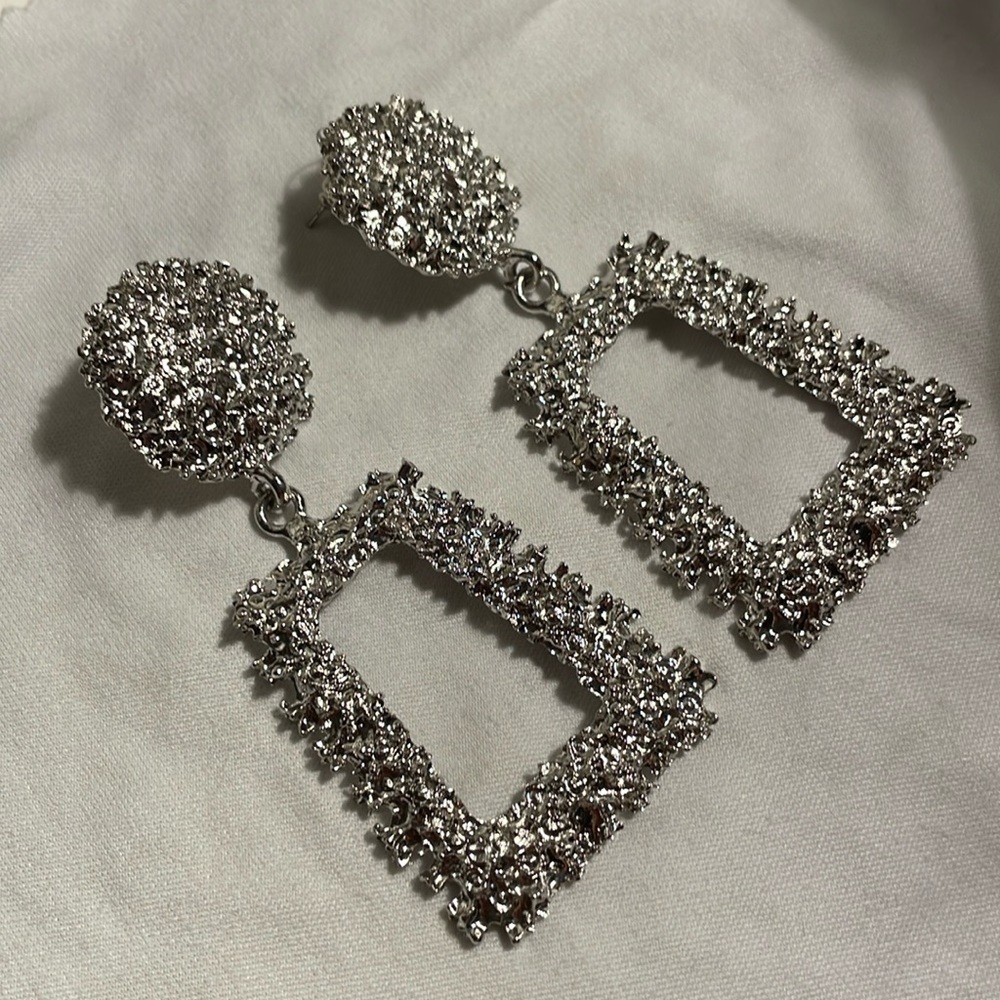 Fashion silver earringa